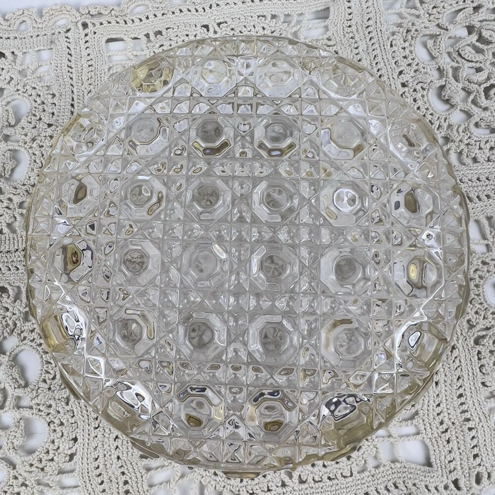 Vtg French Cut & Formed Glass Baccarat Style Jewelry Casket Trinket Box 4.75” - Picture 10 of 14
